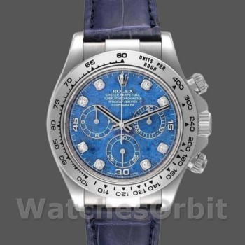 Replica Rolex Daytona 116519 Sodalite diamonds dial 40mm Herren Replica Uhr