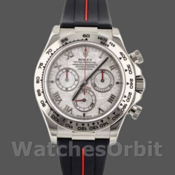 Replica Rolex Daytona 116519MT Meteorite Dial RubberB Strap 40mm Herren Replica Uhr