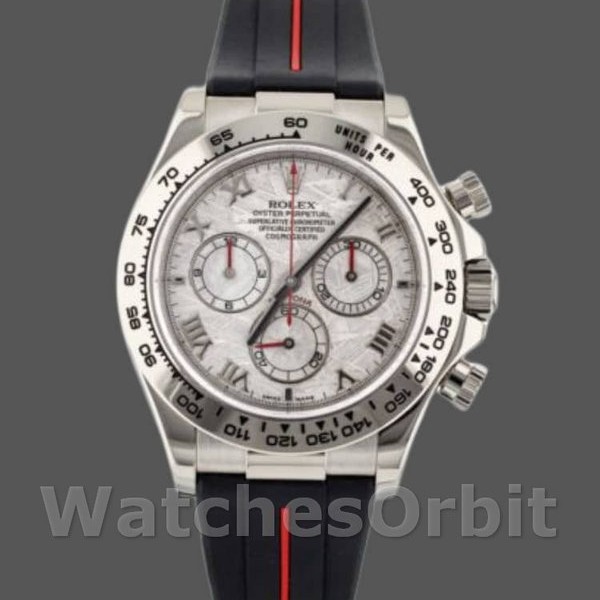 Replica Rolex Daytona 116519MT Meteorite Dial RubberB Strap 40mm Herren Replica Uhr, Replika Uhren, Schweizer Handwerkskunst