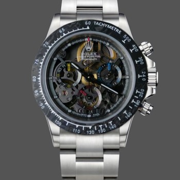 Replica Rolex Daytona 116520 ADG Skeleton Dial Steel Bracelet Steel Case Replica Uhr