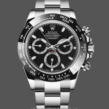 Replica Rolex Daytona 116520 Edelstahlgehäuse Schwarzes Zifferblatt 40MM Herren Replica Uhr