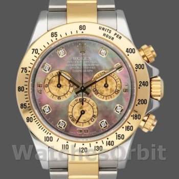 Replica Rolex Daytona 116523 Dark MOP Black Dial 40mm Herren Replica Uhr