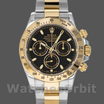 Replica Rolex Daytona 116523 Edelstahl Schwarz Zifferblatt 40mm Herren Replica Uhr