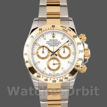 Replica Rolex Daytona 116523 Edelstahl Weißes Zifferblatt 40mm Herren Replica Uhr