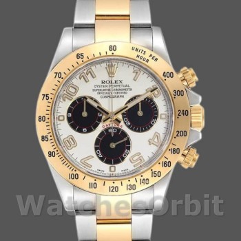 Replica Rolex Daytona 116523 White Arabic Panda Dial 40mm Herren Replica Uhr