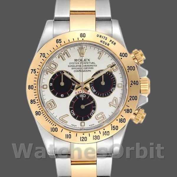 Replica Rolex Daytona 116523 White Arabic Panda Dial 40mm Herren Replica Uhr, Replika Uhren, Präzise Verarbeitung