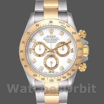 Replica Rolex Daytona 116523 White Diamond Dial 40mm Herren Replica Uhr