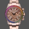 Replica Rolex Daytona 116595RBOW 'Rainbow' Rose Gold Pave Diamond Dial Sapphir Stilvolles Accessoire