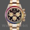 Replica Rolex Daytona 116598 Gelbgold Schwarzes Diamant-Zifferblatt 40MM Herren Replica Uhr Zeitlose Eleganz