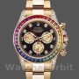 Replica Rolex Daytona 116598 Gelbgold Schwarzes Diamant-Zifferblatt 40MM Herren Replica Uhr