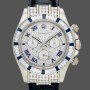 Replica Rolex Daytona 116599 Pave Diamond Dial Blue Leather Strap 40mm Herren Replica Uhr