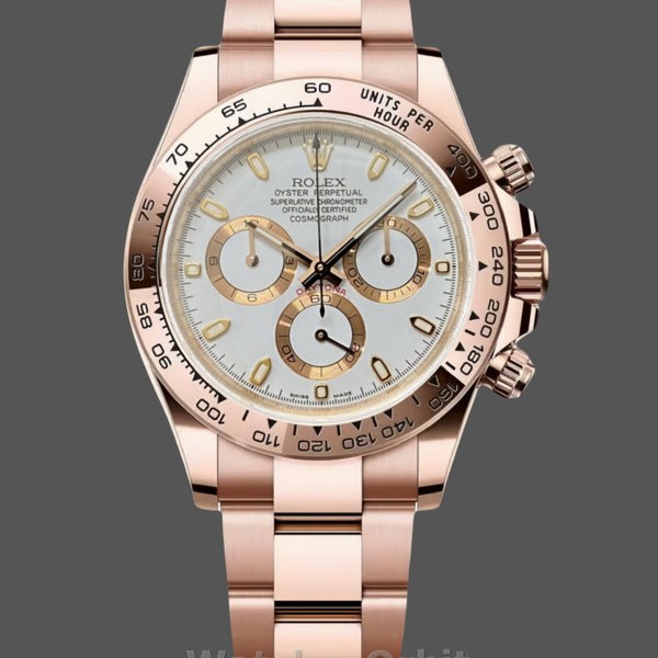 Replica Rolex Daytona 126508 18K Rose Gold White Dial Herrenuhr Präzise Verarbeitung