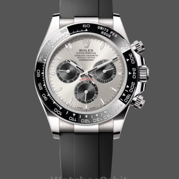 Replica Rolex Daytona 126519LN 0006 40mm Silver Ghost Dial White Gold Oysterflex