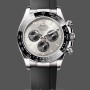 Replica Rolex Daytona 126519LN 0006 40mm Silver Ghost Dial White Gold Oysterflex