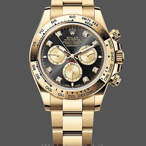 Replica Rolex Daytona Cosmograph 126508 0003 Gelbgold Schwarz Zifferblatt Replica Uhr Schweizer Handwerkskunst