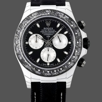 Replica Rolex Daytona Cosmograph Carbon Fiber Luminescent Coating 40mm Black Dial Herrenuhr