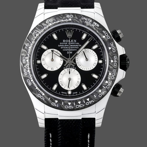 Replica Rolex Daytona Cosmograph Carbon Fiber Luminescent Coating 40mm Black Dial Herrenuhr Authentisches Aussehen