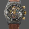 Replica Rolex Daytona Cosmograph DIW Carbon Case Skeleton Dial Brown Nylon Strap Kompromisslose Präzision
