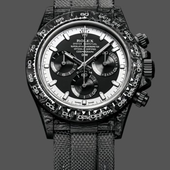 Replica Rolex Daytona Cosmograph DIW Carbon Fiber Black Dial 40mm