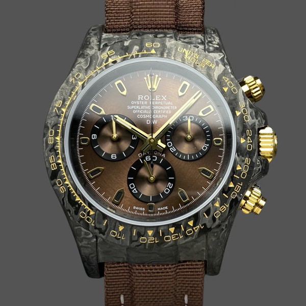 Replica Rolex Daytona DiW Black Gold Customised NTPT Carbon Fiber 40mm Edle Materialien