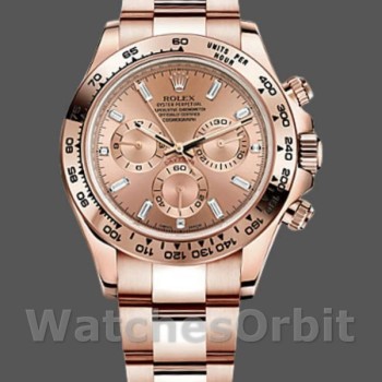 Replica Rolex Daytona m116505 Everose Gold Sundust Pink Dial 40MM Herren Replica Uhr