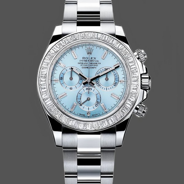 Replica Rolex Daytona Oyster Perpetual Platinum Ice Blue Dial 116576TBR Robuste Qualität
