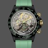 Replica Rolex Daytona PVD Ceramic Bezel GET Best Edition Green Rubber Strap Schweizer Handwerkskunst