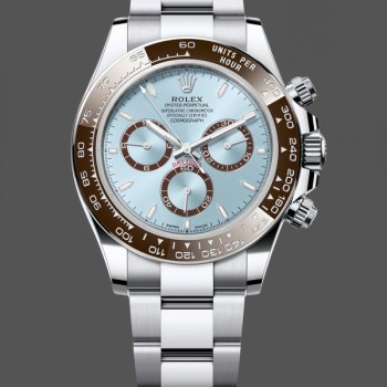 Replica Rolex Platinum Cosmograph Daytona Ice Blue Index Dial Oyster Bracelet 126506 0001