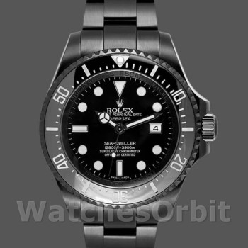 Replica Rolex Sea-Dweller Deepsea 116660 PVD/DLC Coated Stainless Steel Black Dial 44MM Herren Replica Uhr