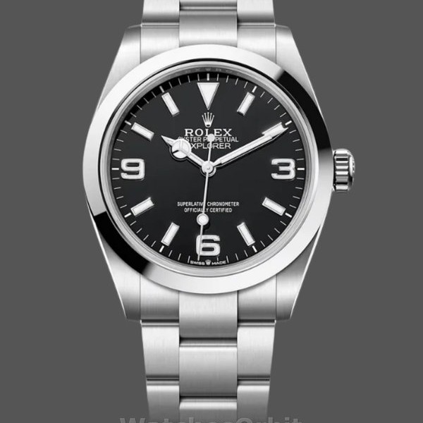 Replica Rolex Explorer 224270 Edelstahl Schwarz Zifferblatt 40MM Moderne Ästhetik