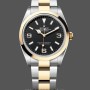 Replica Rolex Explorer 36 Black Dial Yellow Gold M124273 0001 Damen Uhr