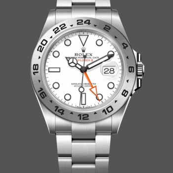 Replica Rolex Explorer II m226570 0001 Edelstahl Weißes Zifferblatt 42MM Herren Replica Uhr