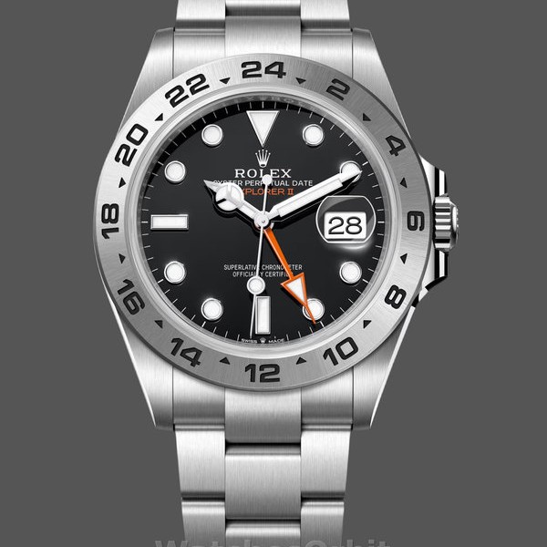 Replica Rolex Explorer II m226570 0002 Edelstahl Schwarz Zifferblatt 42MM Herren Replica Uhr Edle Materialien