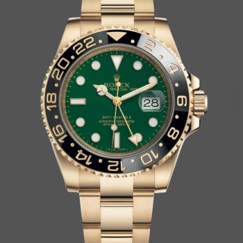 Replica Rolex GMT Master II 116718LN Oyster Bracelet Green Dial 40mm Herren Replica Uhr