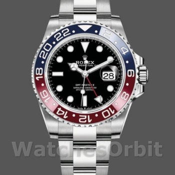 Replica Rolex GMT Master II 116719BLRO White Gold Pepsi Black Dial 40mm Herren Replica Uhr