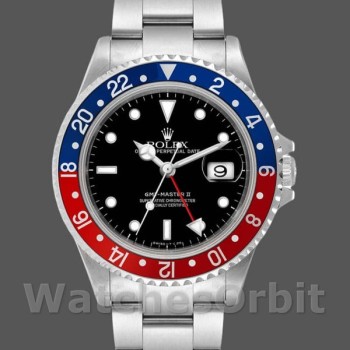 Replica Rolex GMT-Master II 16710 Black Dial Blue Red Pepsi Bezel 40MM Herren Replica Uhr