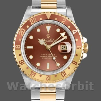 Replica Rolex GMT-Master II 16713 White Gold Chocolate Dial 40mm Herren Replica Uhr