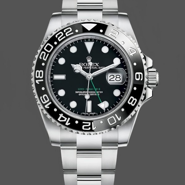 Replica Rolex GMT-Master II 40mm Black Bezel 116710LN Herrenuhr Edle Materialien