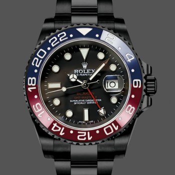Replica Rolex GMT Master II 40mm Pepsi 126710blro 0002 Black Dial