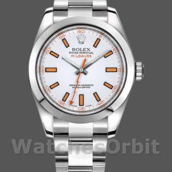 Replica Rolex Milgauss 116400 Automatik Weißes Zifferblatt 40mm Herren Replica Uhr
