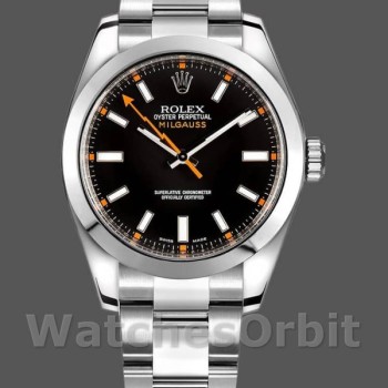 Replica Rolex Milgauss 116400 Edelstahl Schwarz Zifferblatt 40mm Herren Replica Uhr
