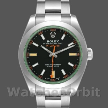 Replica Rolex Milgauss 116400GV Edelstahl Schwarz Zifferblatt 40MM Herren Replica Uhr