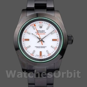 Replica Rolex Milgauss PR116610 P Edelstahl Weißes Zifferblatt 40MM Herren Replica Uhr