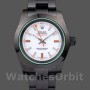 Replica Rolex Milgauss PR116610 P Edelstahl Weißes Zifferblatt 40MM Herren Replica Uhr