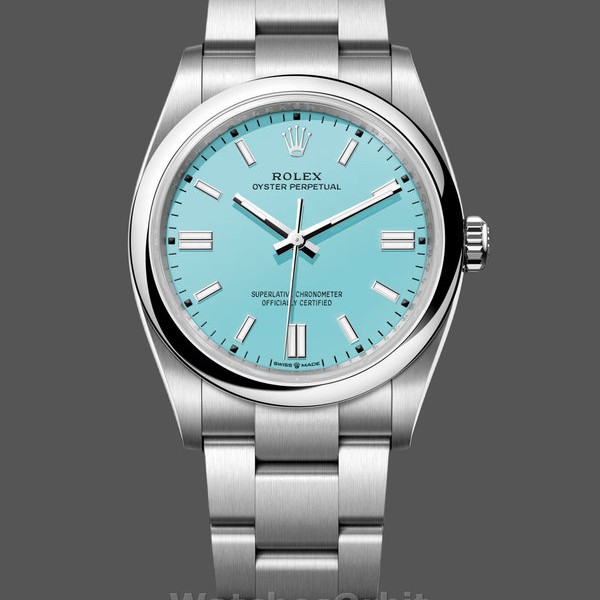 Replica Rolex Herren Oyster Perpetual 41 Türkises Zifferblatt m124300 0006 Herrenuhr Ideal für Herren