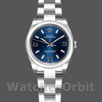 Replica Rolex Oyster Perpetual 176200 Blue Dial Domed Bezel 26mm Lady Replica Uhr