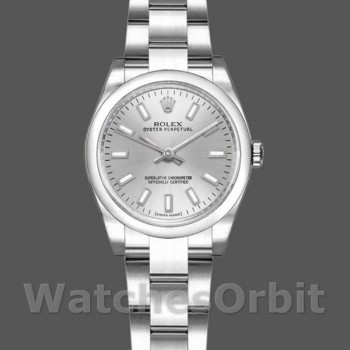 Replica Rolex Oyster Perpetual 176200 Silver Index Stainless Steel 26mm Lady Replica Uhr