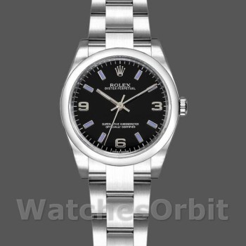 Replica Rolex Oyster Perpetual 176200 Edelstahl Blaues Index-Zifferblatt 26MM Lady Replica Uhr