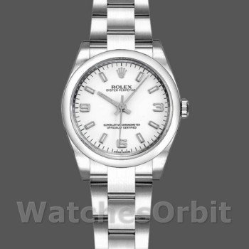Replica Rolex Oyster Perpetual 176200 Edelstahl Weißes Zifferblatt 26MM Lady Replica Uhr