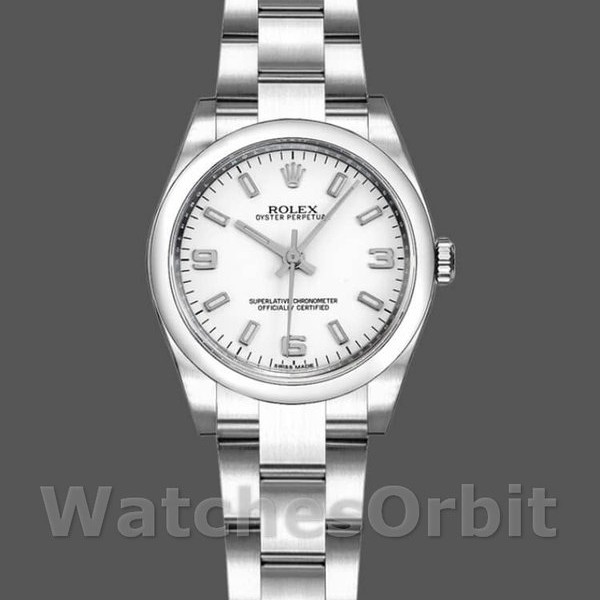 Replica Rolex Oyster Perpetual 176200 Edelstahl Weißes Zifferblatt 26MM Lady Replica Uhr Hochwertige Damen Replica Uhr online kaufen